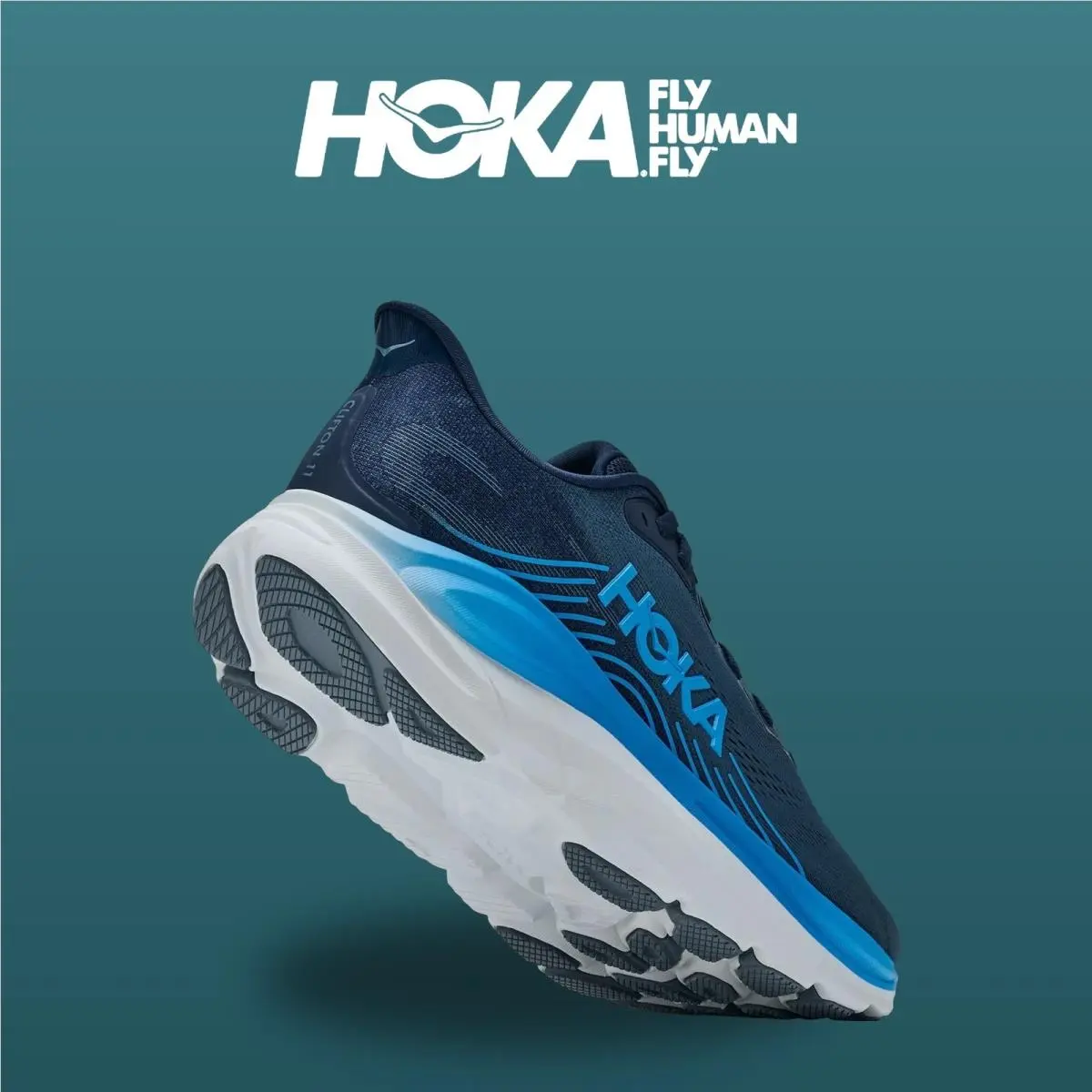 Hoka shoes - Clifton 11 - Clifton - 1176572-VFD - Varsity Navy/Faded Navy 4