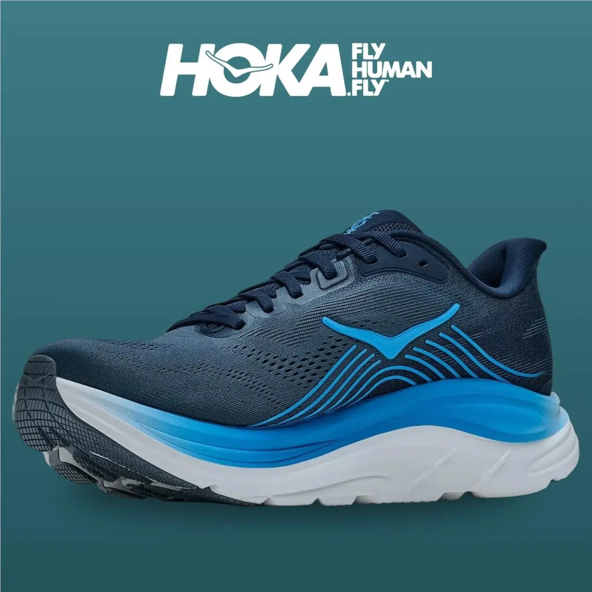 Hoka shoes - Clifton 11 - Clifton - 1176572-VFD - Varsity Navy/Faded Navy 6