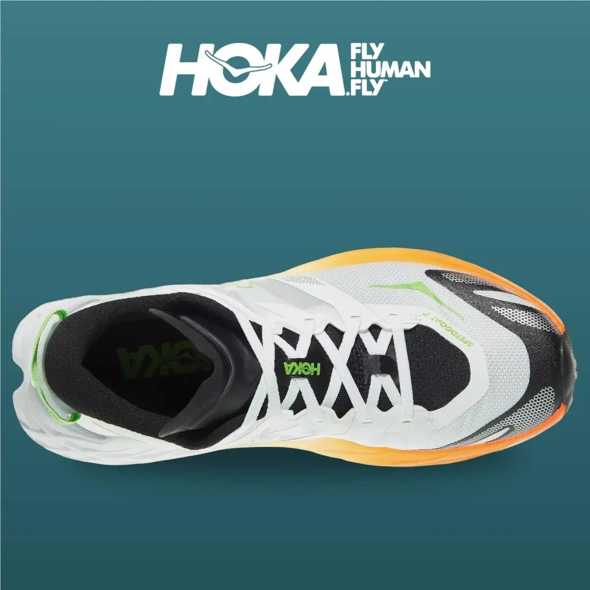 Hoka shoes - Speedgoat 7 - Speedgoat - 1171928-FNTN - Frost/Neon Tangerine 9