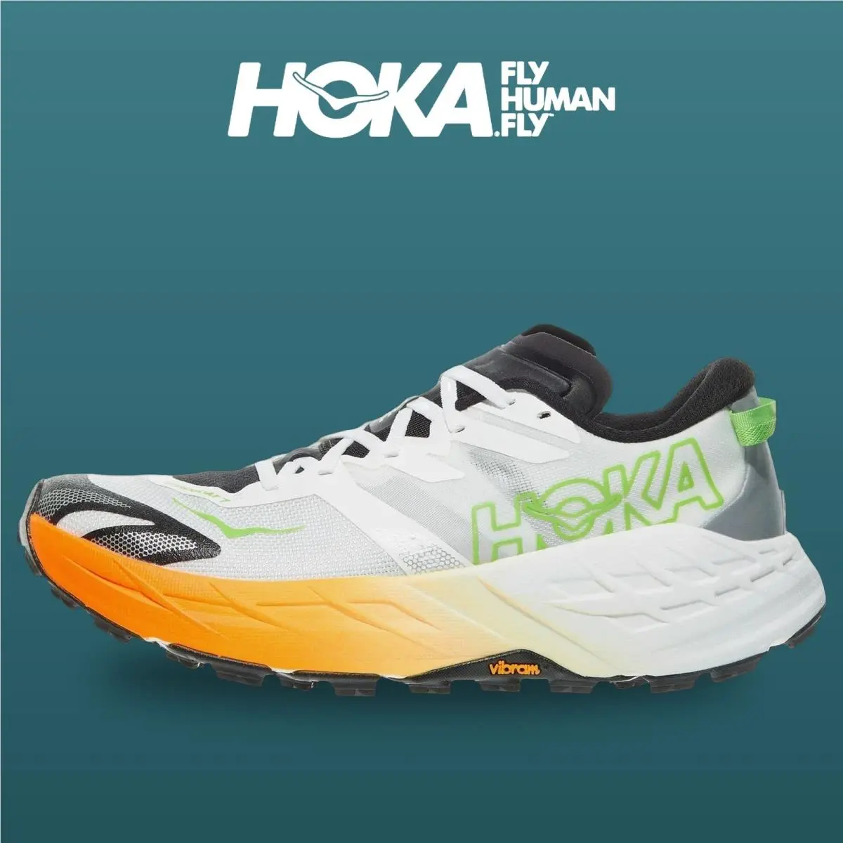 Hoka shoes - Speedgoat 7 - Speedgoat - 1171928-FNTN - Frost/Neon Tangerine 6