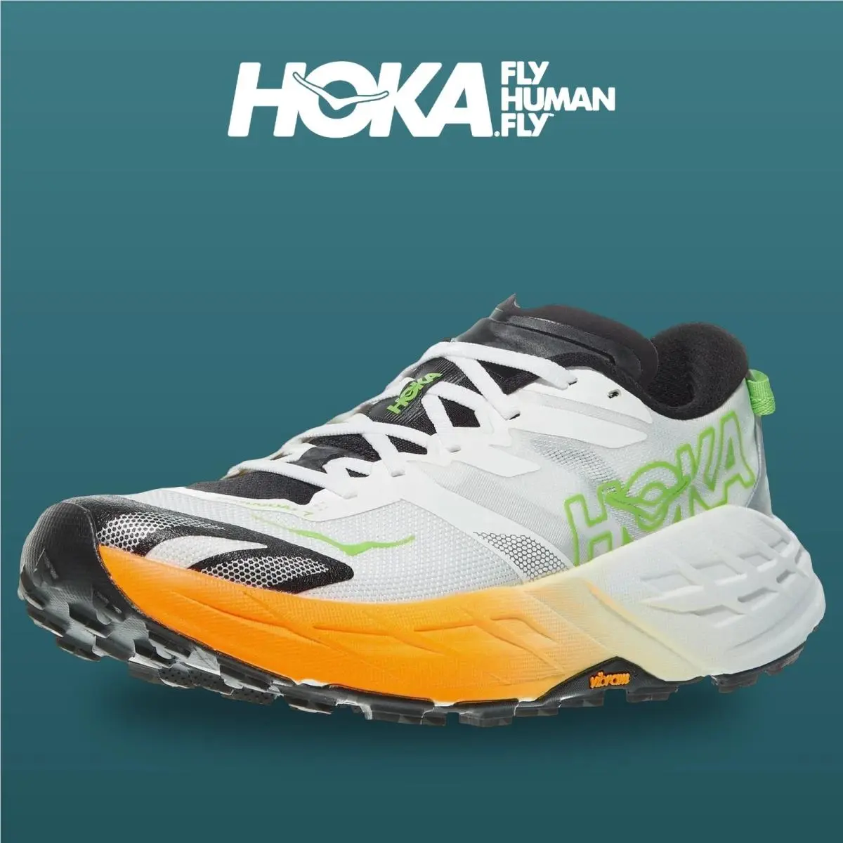 Hoka shoes - Speedgoat 7 - Speedgoat - 1171928-FNTN - Frost/Neon Tangerine 7