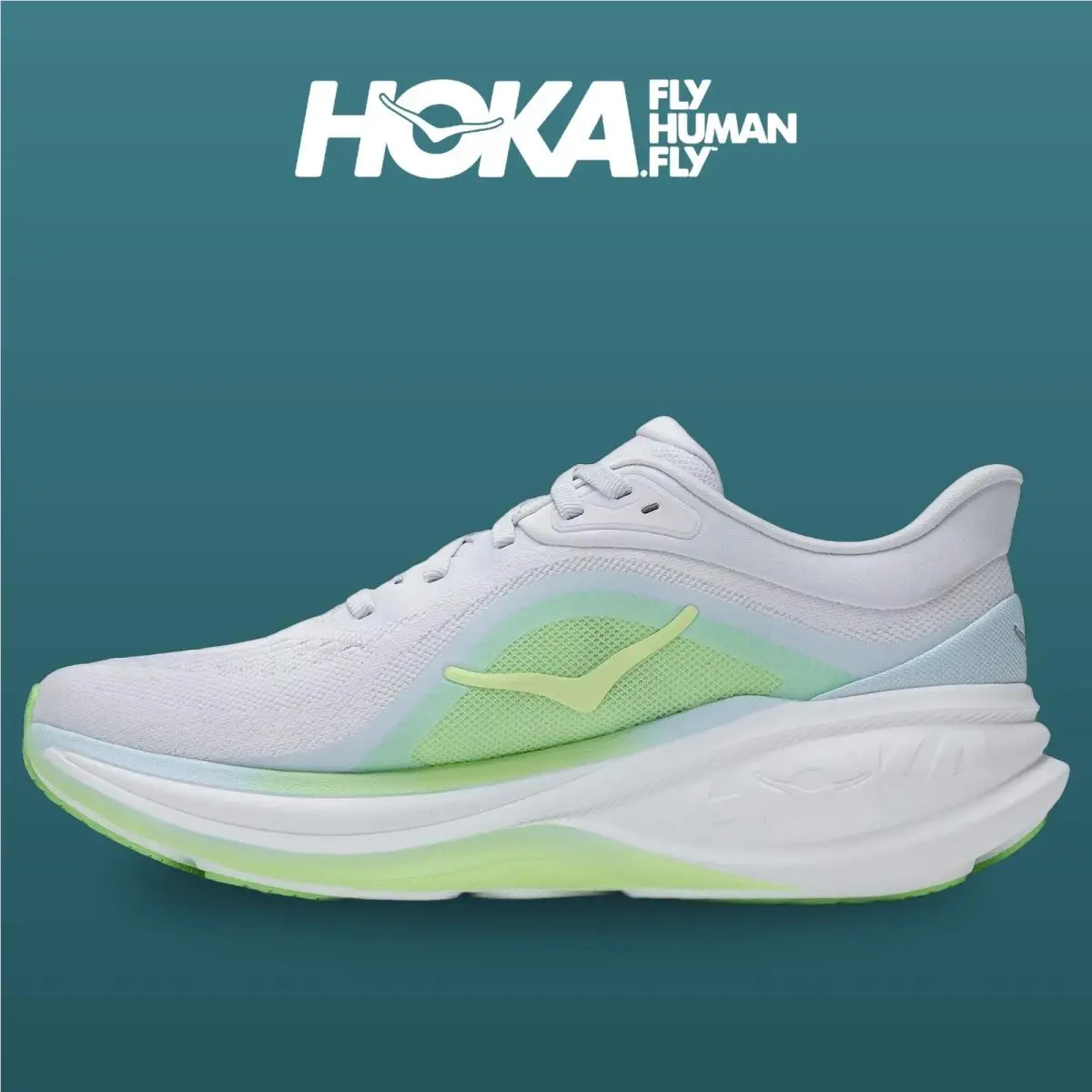 Hoka shoes - Clifton Pro - Clifton Pro - 1176530-CNNY - Cosmic Grey/Neon Yuzu 3