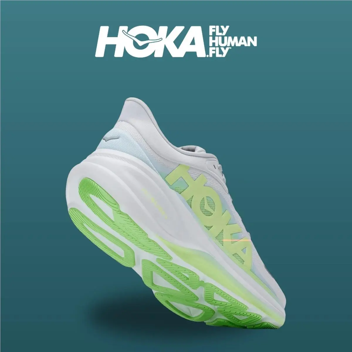 Hoka shoes - Clifton Pro - Clifton Pro - 1176530-CNNY - Cosmic Grey/Neon Yuzu 15