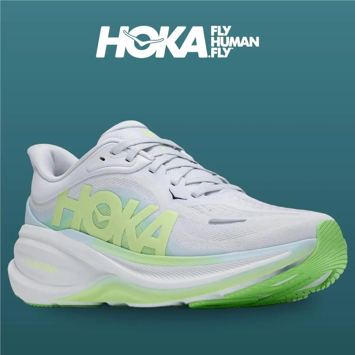 Hoka shoes - Clifton Pro - Clifton Pro - 1176530-CNNY - Cosmic Grey/Neon Yuzu 16