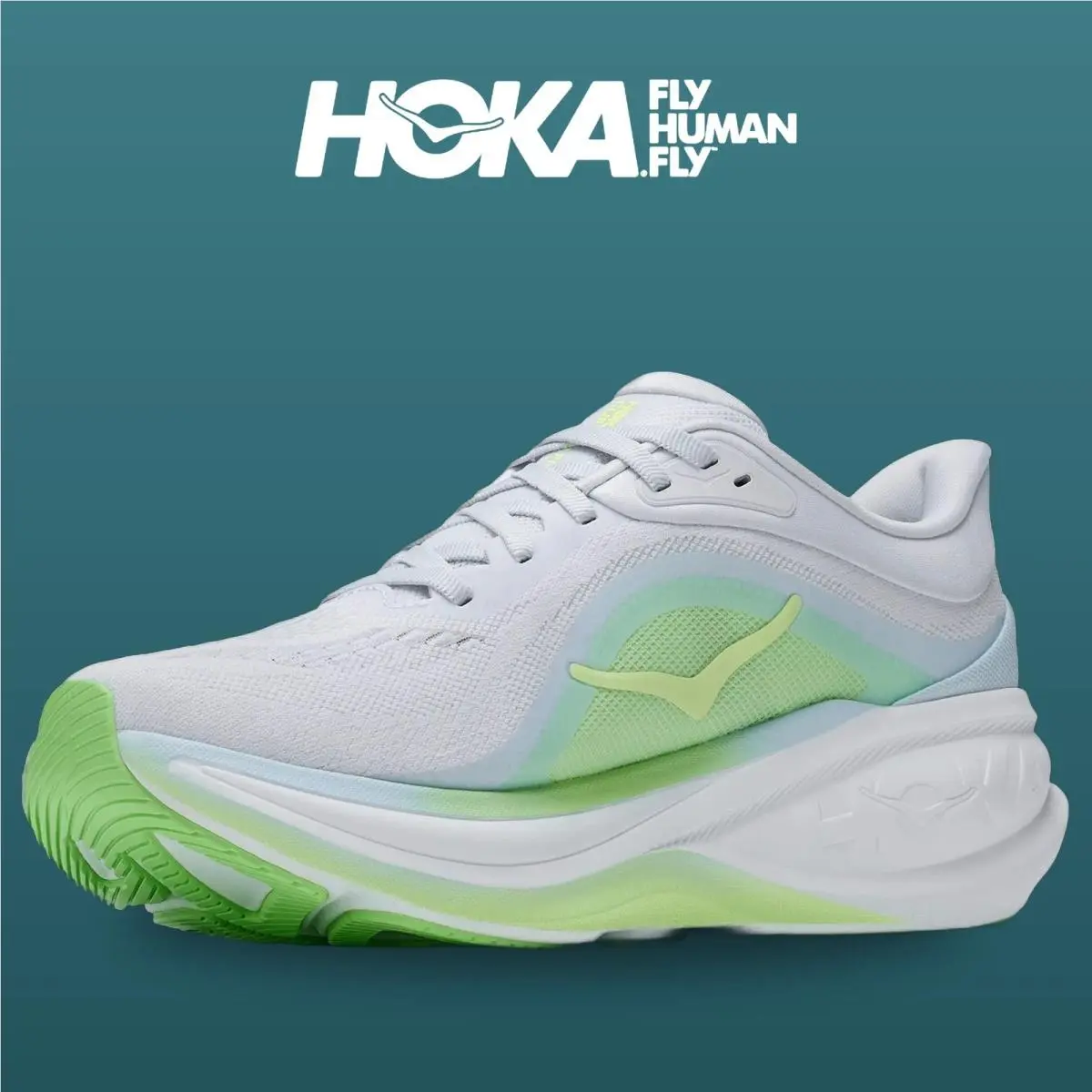 Hoka shoes - Clifton Pro - Clifton Pro - 1176530-CNNY - Cosmic Grey/Neon Yuzu 17