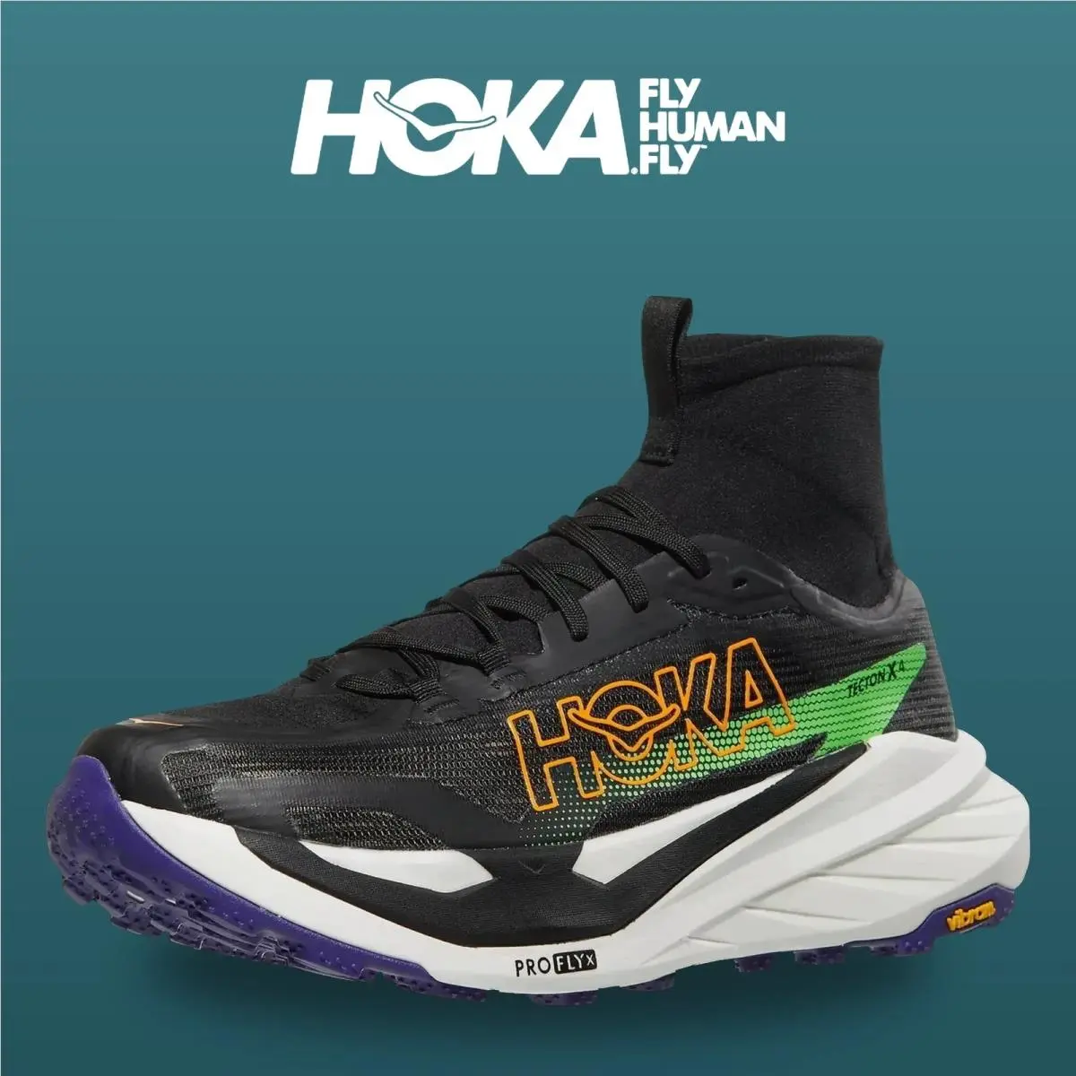 Hoka shoes - Tecton X 4 - Tecton - 1176632-BNNG - Black/Neon Green 0