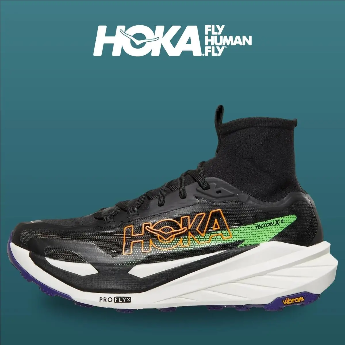 Hoka shoes - Tecton X 4 - Tecton - 1176632-BNNG - Black/Neon Green 5