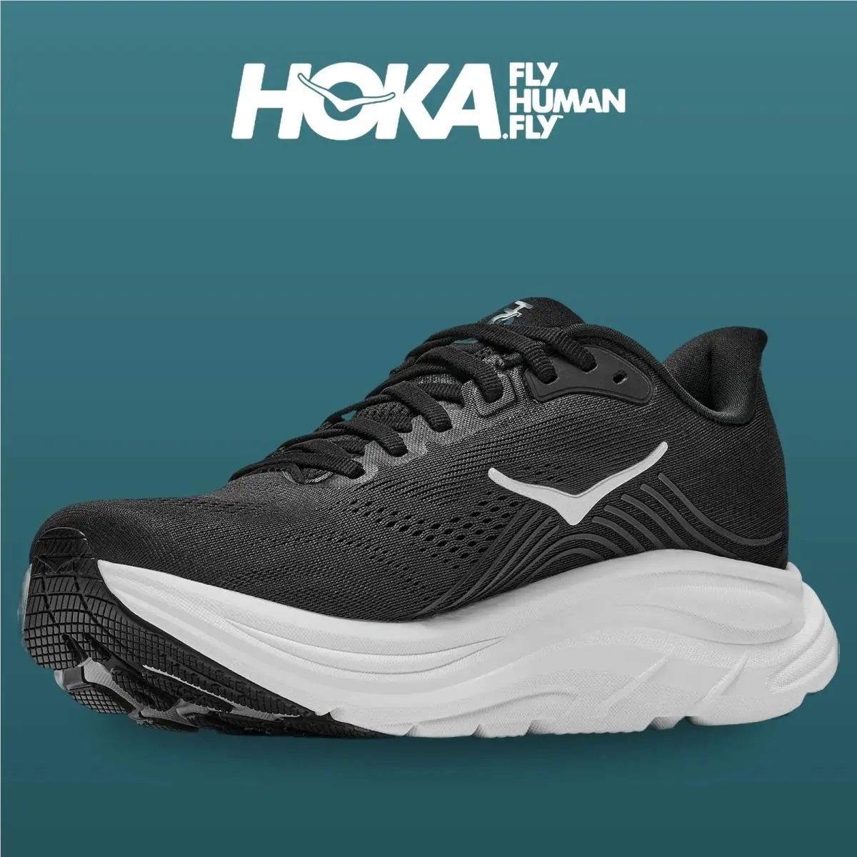 Hoka shoes - HOKA Clifton 11 Wide - Clifton Wide - 1176572-BWHT - Black/White 13