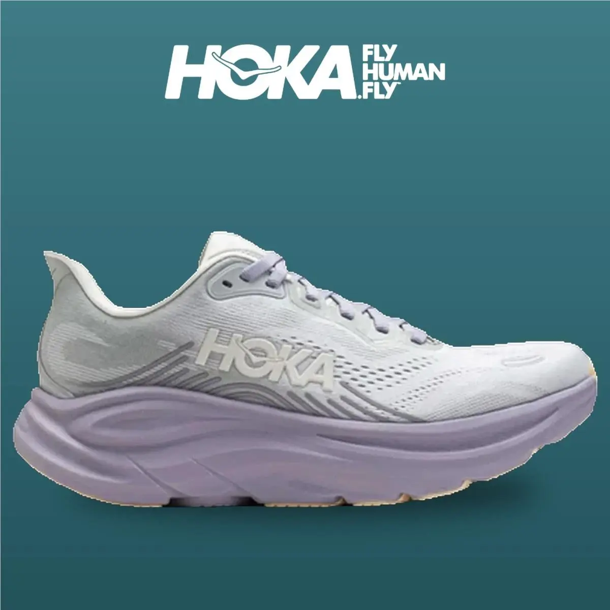 Hoka shoes - Clifton 11 - Clifton - 1176573-SLWL - Stardust/Mellow Lilac 6