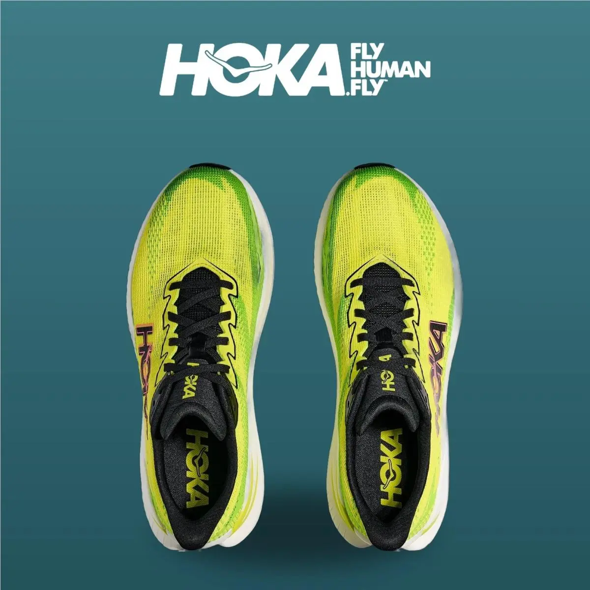 Hoka shoes - Mach X 3 - Mach - 1168720-NNHK - Neon Hoka Citrus/Neon Lime 2