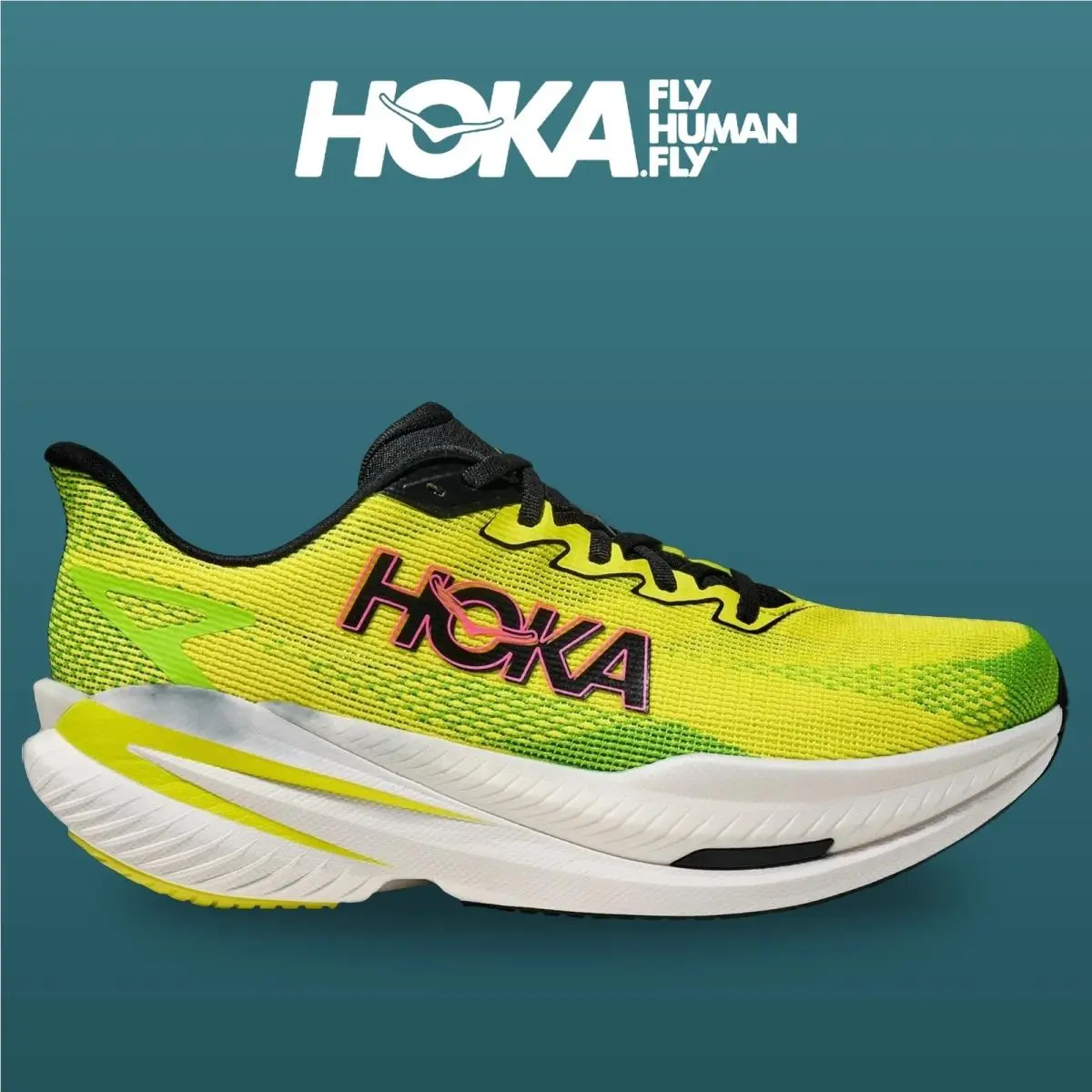 Hoka shoes - Mach X 3 - Mach - 1168720-NNHK - Neon Hoka Citrus/Neon Lime 10