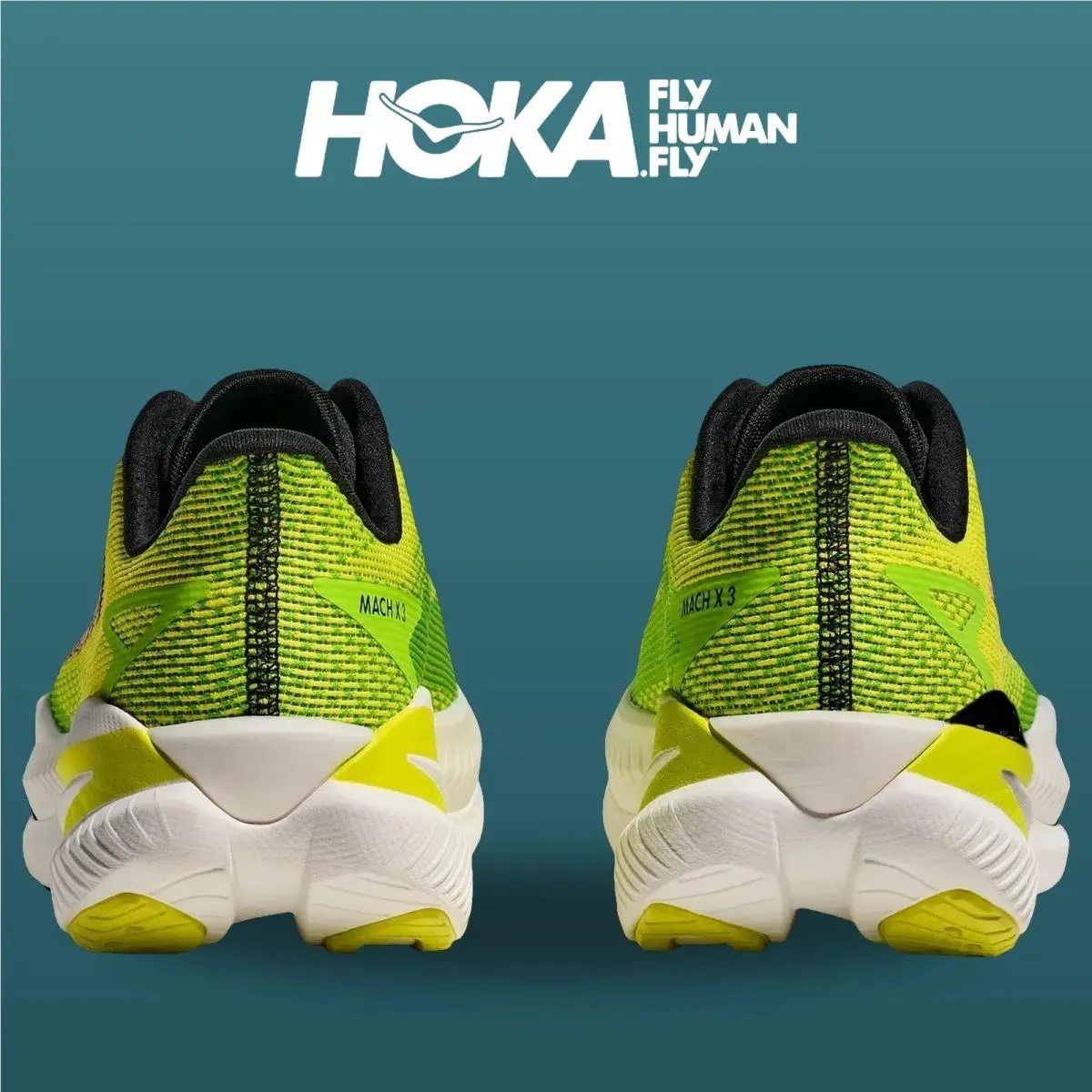 Hoka shoes - Mach X 3 - Mach - 1168720-NNHK - Neon Hoka Citrus/Neon Lime 16