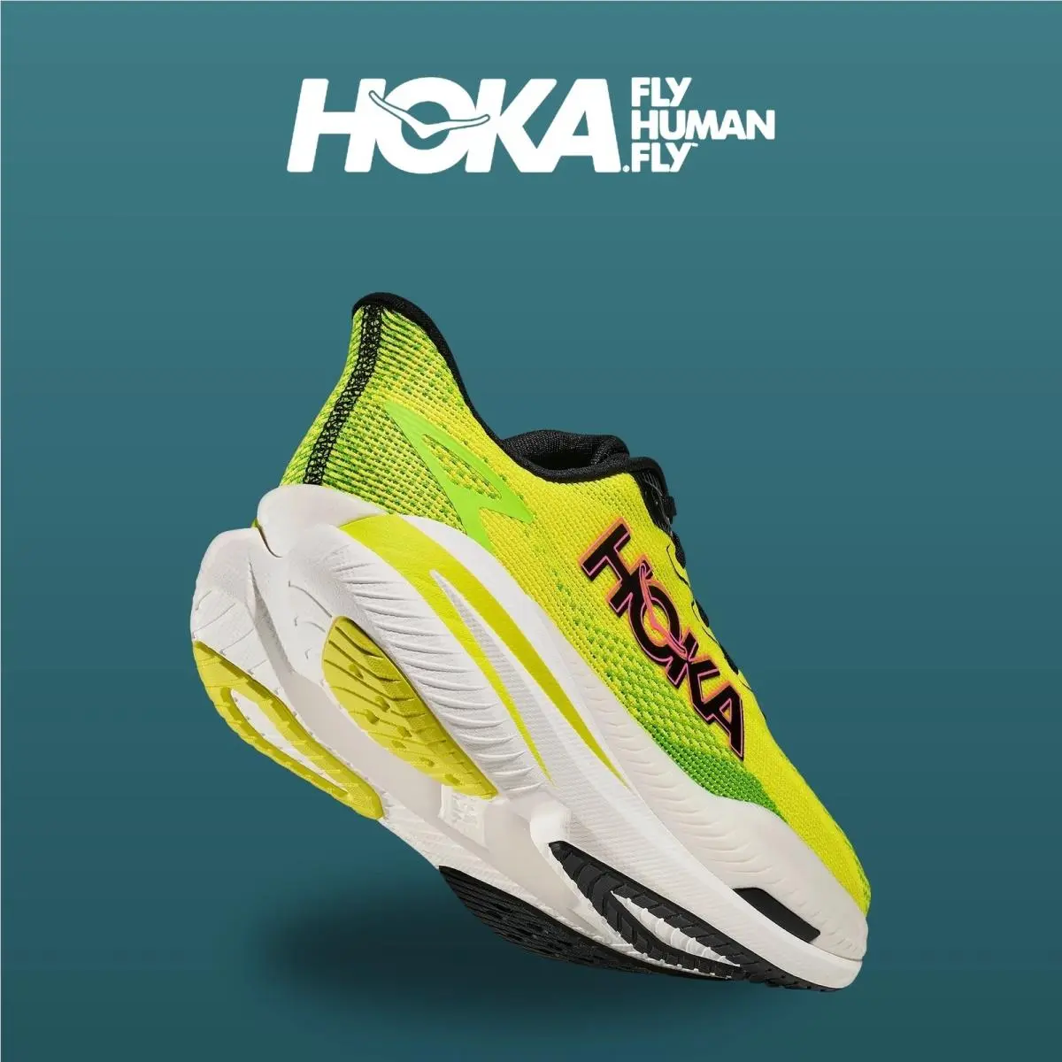 Hoka shoes - Mach X 3 - Mach - 1168720-NNHK - Neon Hoka Citrus/Neon Lime 19
