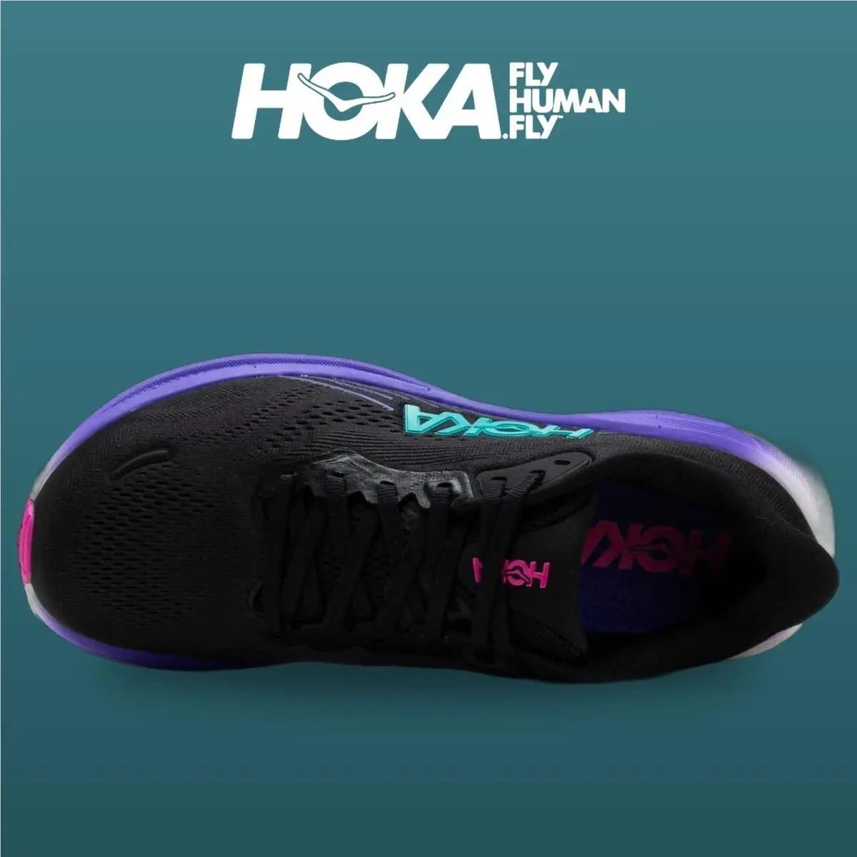 Hoka shoes - Clifton 11 - Clifton - 1176573-BNNN - Black/Neon Nebula 8