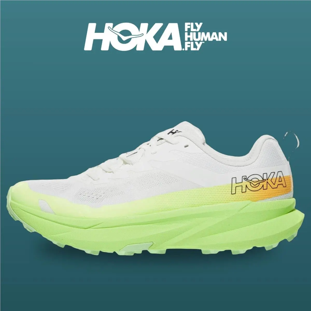 Hoka shoes - Torrent 5 - Torrent - 1176650-FYZ - Frost/Neon Yuzu 5
