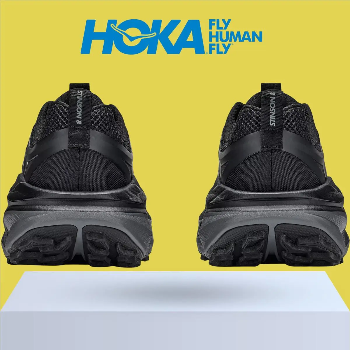 Hoka shoes - Hoka One One Stinson 8 - Black/Outer Orbit 1
