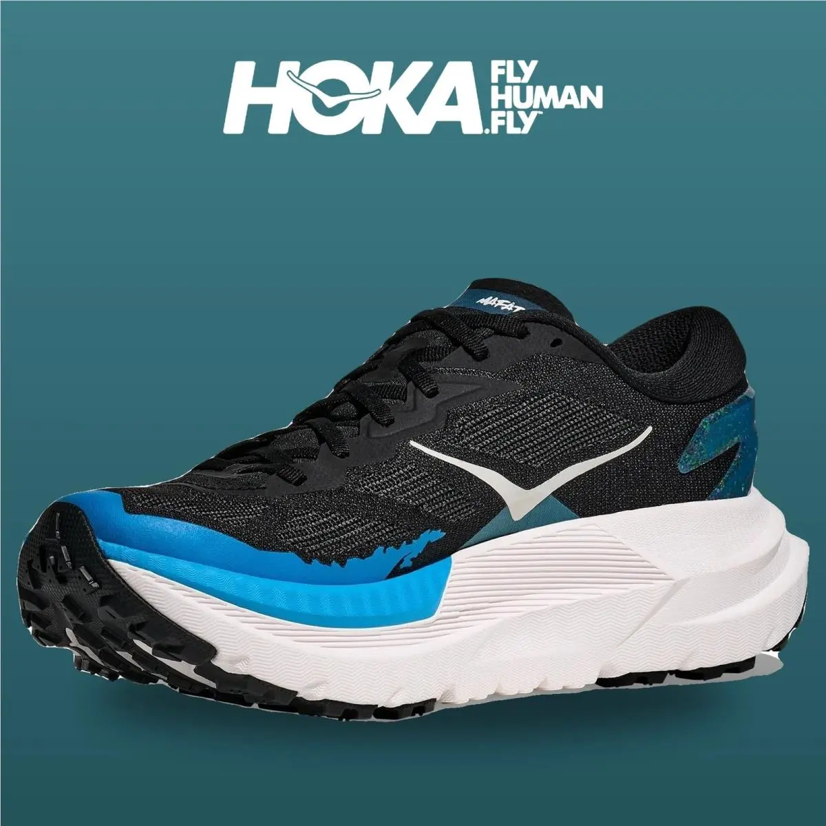 Hoka shoes - Mafate X - Mafate - 1161990-BKSK - Black/Skyward Blue 2