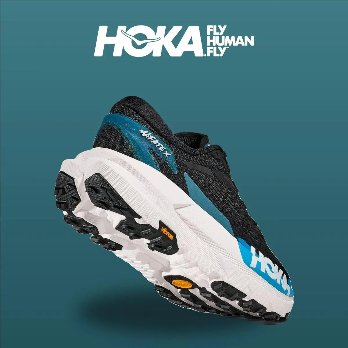 Hoka shoes - Mafate X - Mafate - 1161990-BKSK - Black/Skyward Blue 3