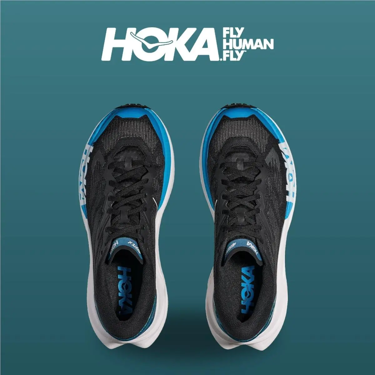 Hoka shoes - Mafate X - Mafate - 1161990-BKSK - Black/Skyward Blue 4