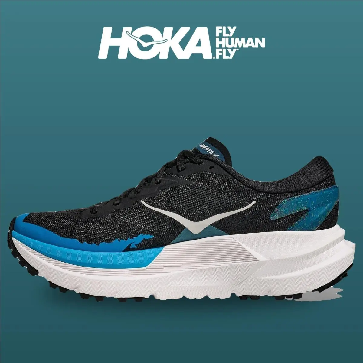 Hoka shoes - Mafate X - Mafate - 1161990-BKSK - Black/Skyward Blue 9