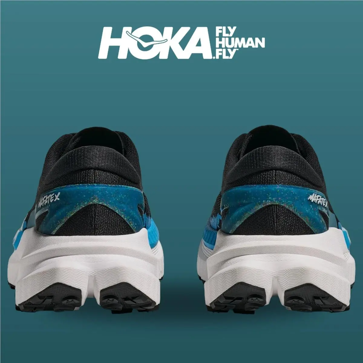 Hoka shoes - Mafate X - Mafate - 1161990-BKSK - Black/Skyward Blue 15