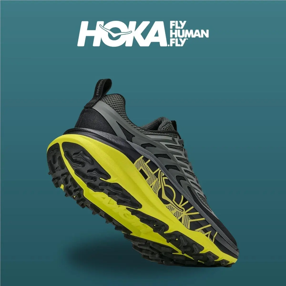 Hoka shoes - Stinson 8 - Stinson - 1176637-BHK - Black/HOKA Citrus 6