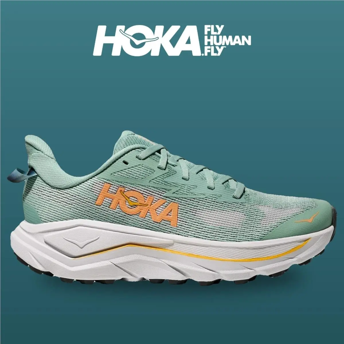 Hoka shoes - Challenger 8 - Challenger - 1168717-JDC - Jade/Cosmic Grey 8