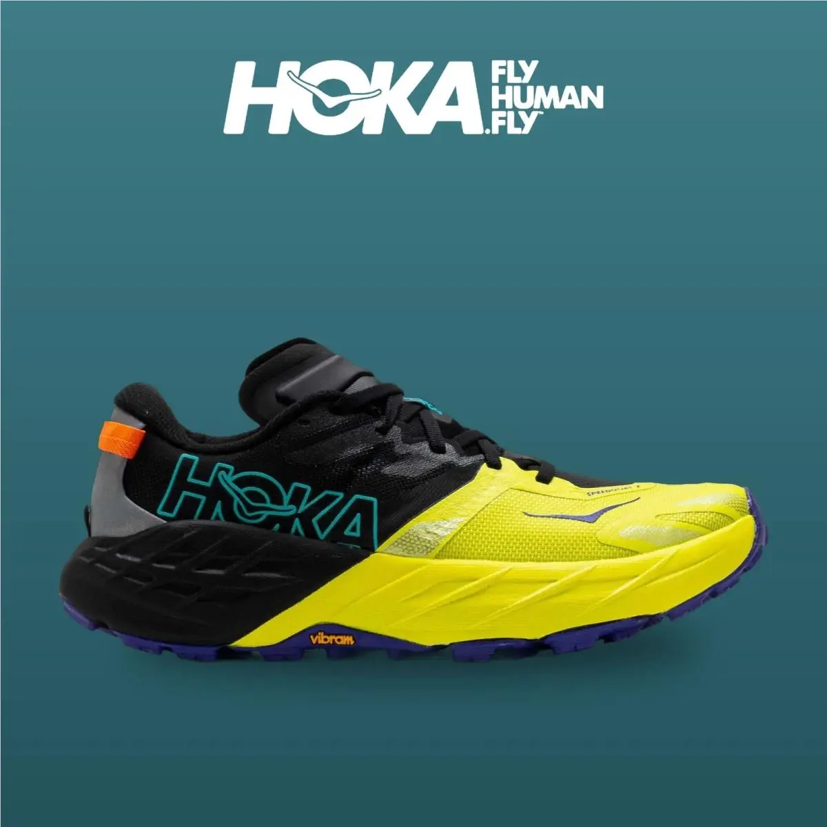 Hoka shoes - Speedgoat 7 - Speedgoat - 1171928-BHK - Black/HOKA Citrus 6