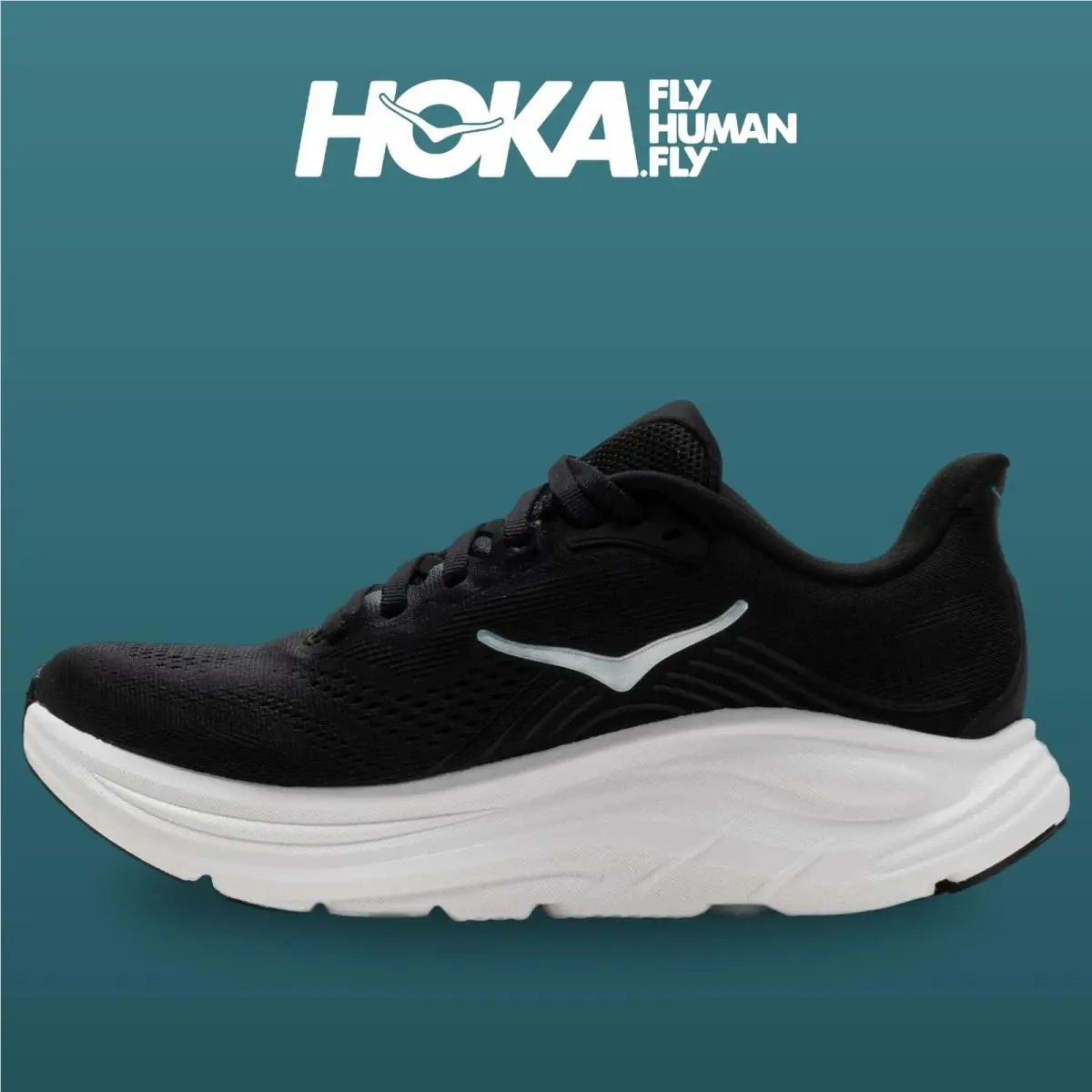 Hoka shoes - HOKA Clifton 11 Extra Wide - 1176573-BWHT - Black/White 2