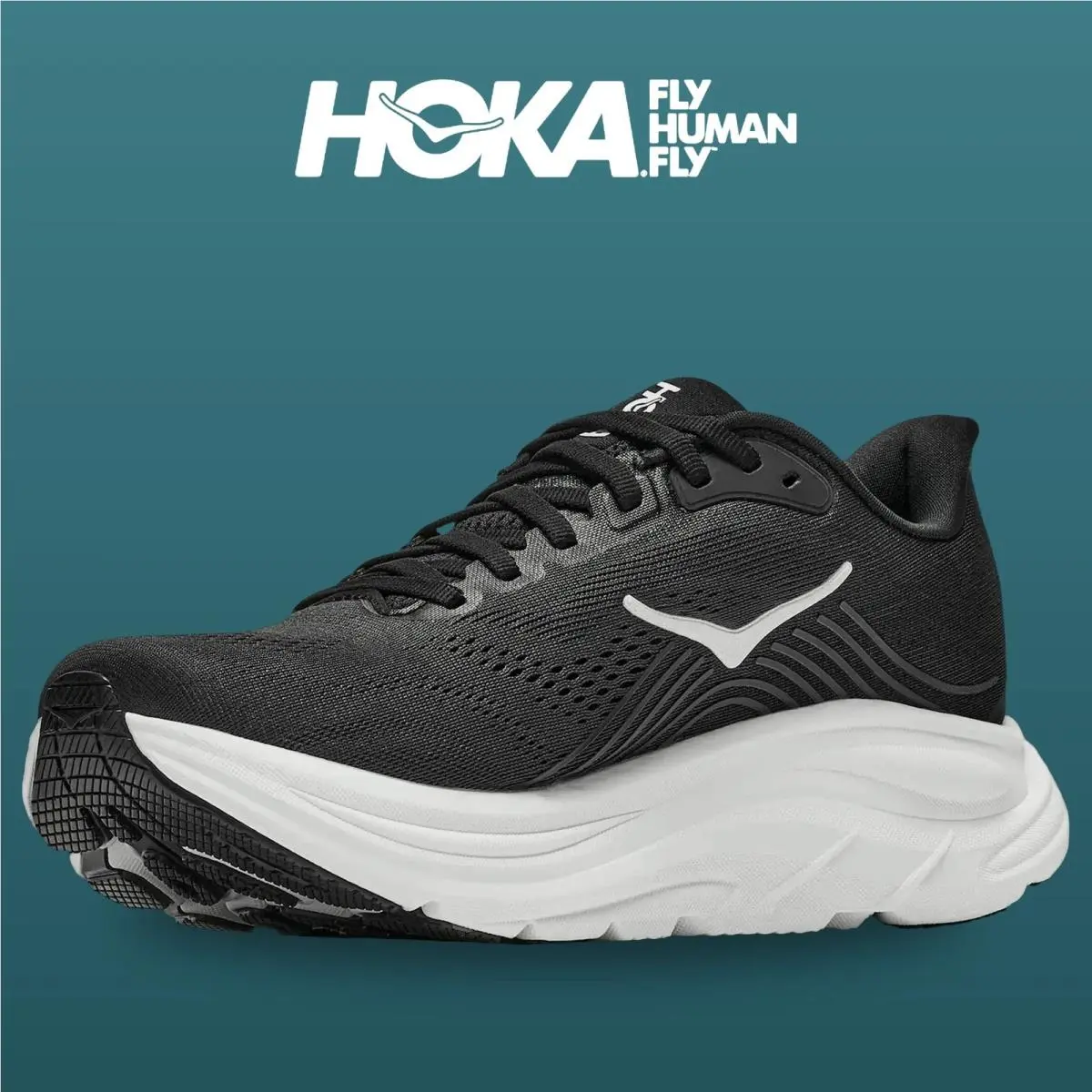 Hoka shoes - HOKA Clifton 11 Extra Wide - 1176573-BWHT - Black/White 15