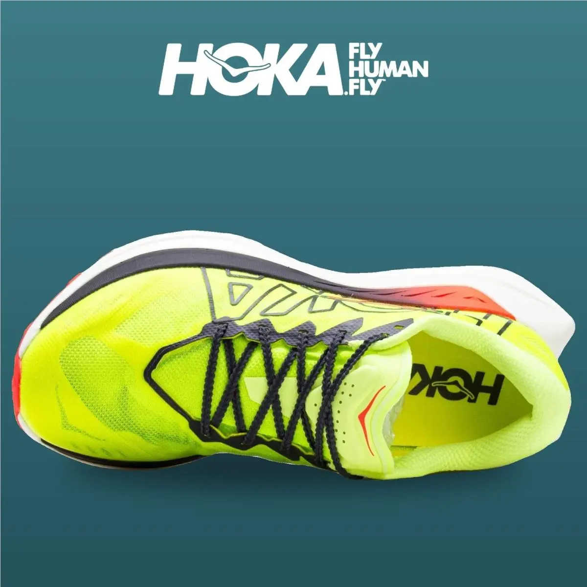 Hoka shoes - Rocket X - Rocket - 1176330-NZN - Neon Yuzu/Neon Flame 1