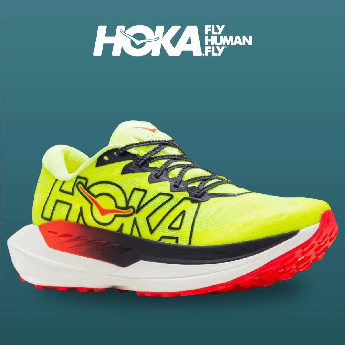 Hoka shoes - Rocket X - Rocket - 1176330-NZN - Neon Yuzu/Neon Flame 10
