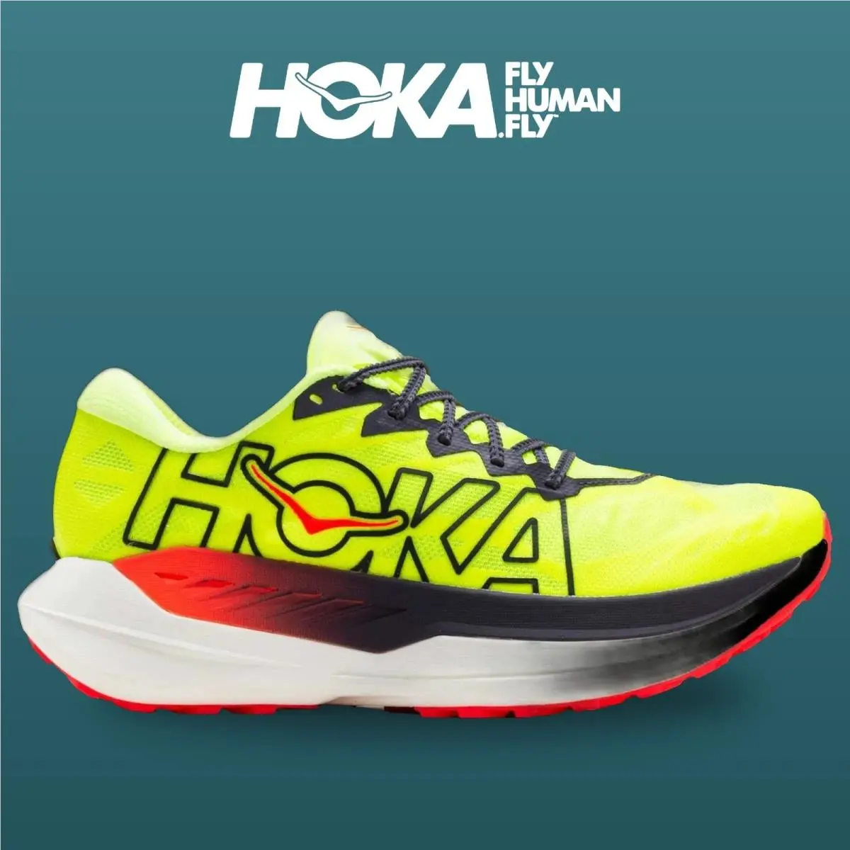 Hoka shoes - Rocket X - Rocket - 1176330-NZN - Neon Yuzu/Neon Flame 6