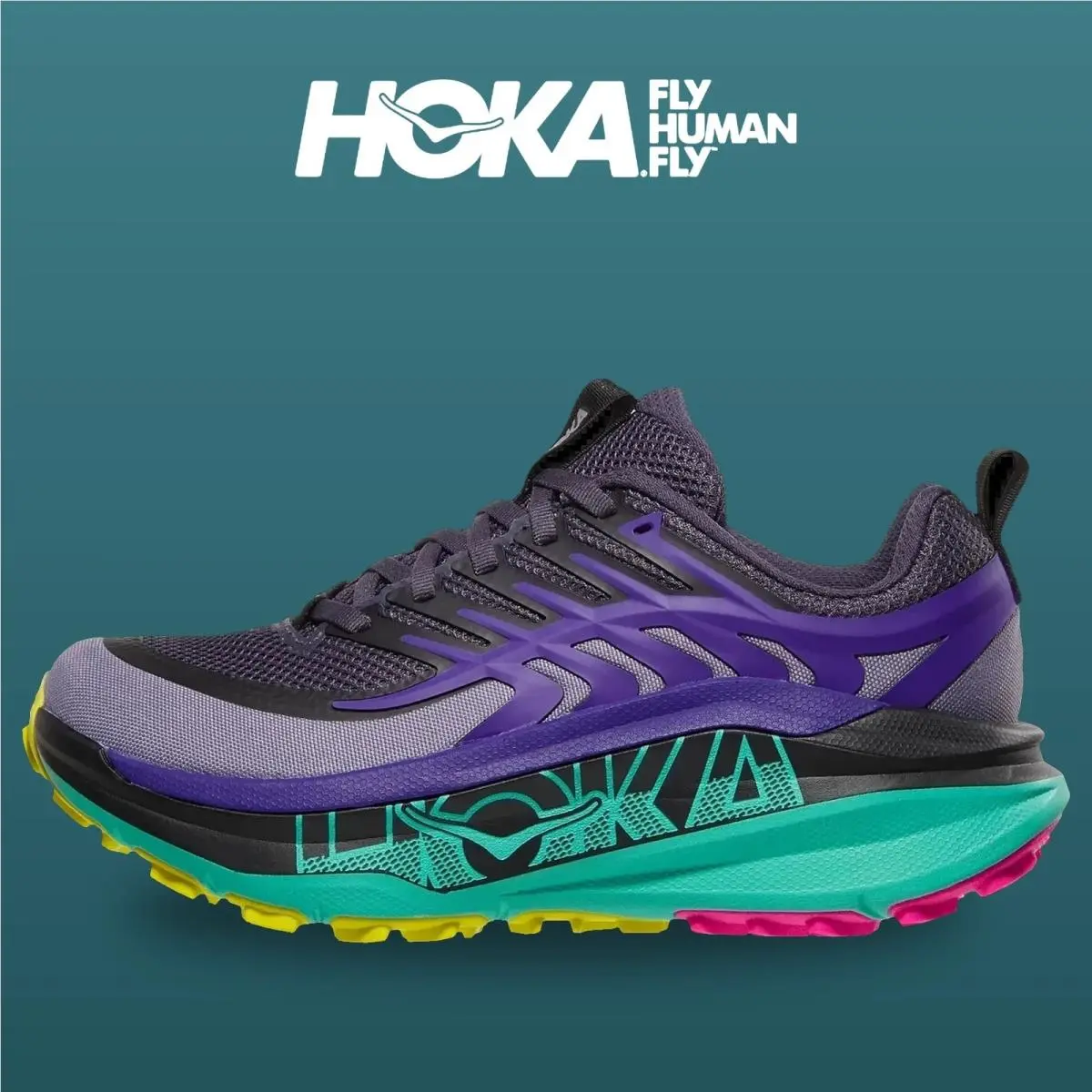 Hoka shoes - Stinson 8 - Stinson - 1176670-SNKL - Squid Ink/Electric Aqua 5