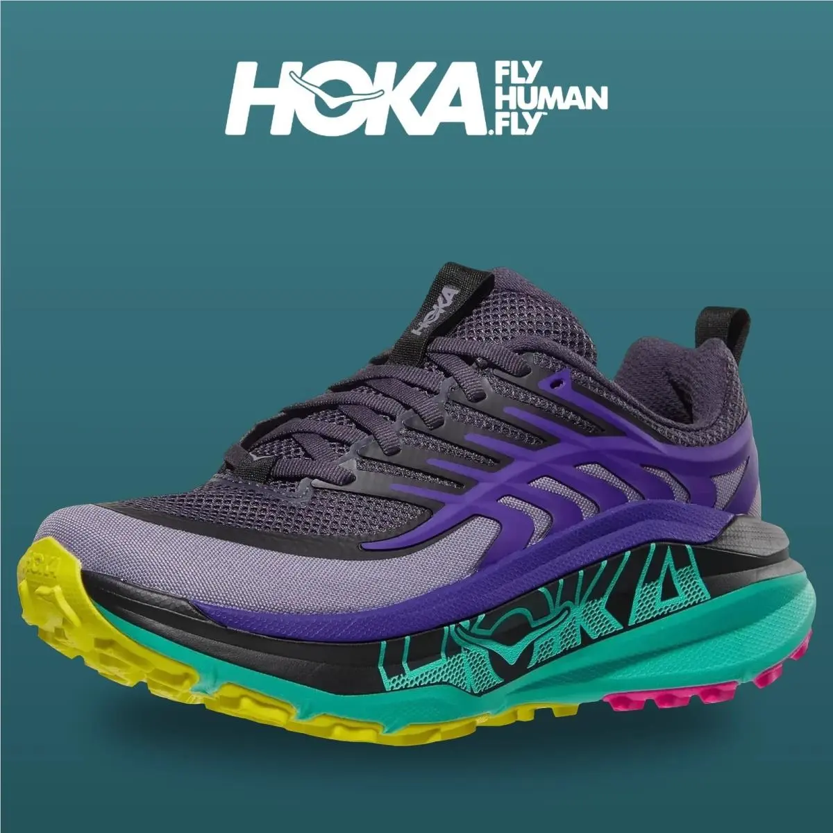 Hoka shoes - Stinson 8 - Stinson - 1176670-SNKL - Squid Ink/Electric Aqua 6