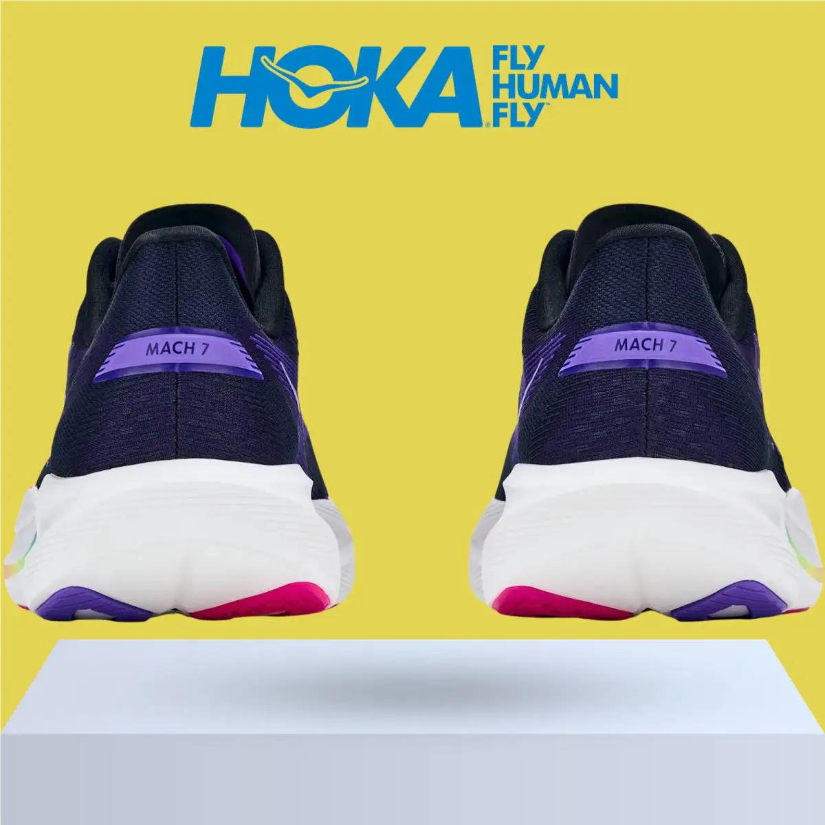 Hoka shoes - Hoka One One Mach 7 - Black/White 11