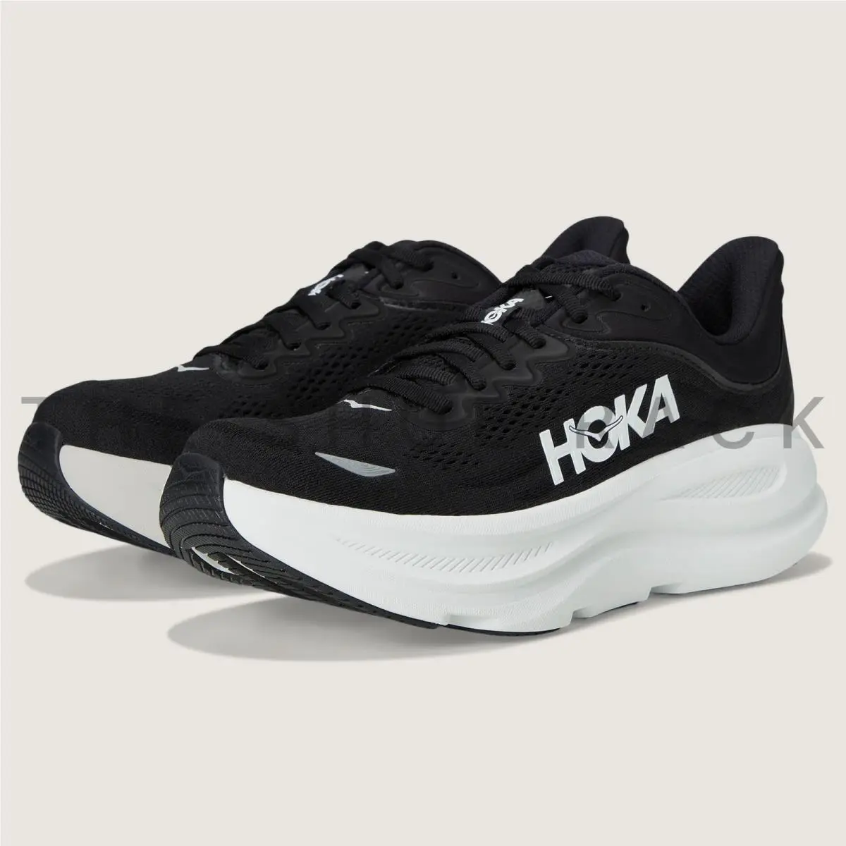 Hoka shoes - Hoka One One Bondi 9 - 1162011-BWHT - Black 6