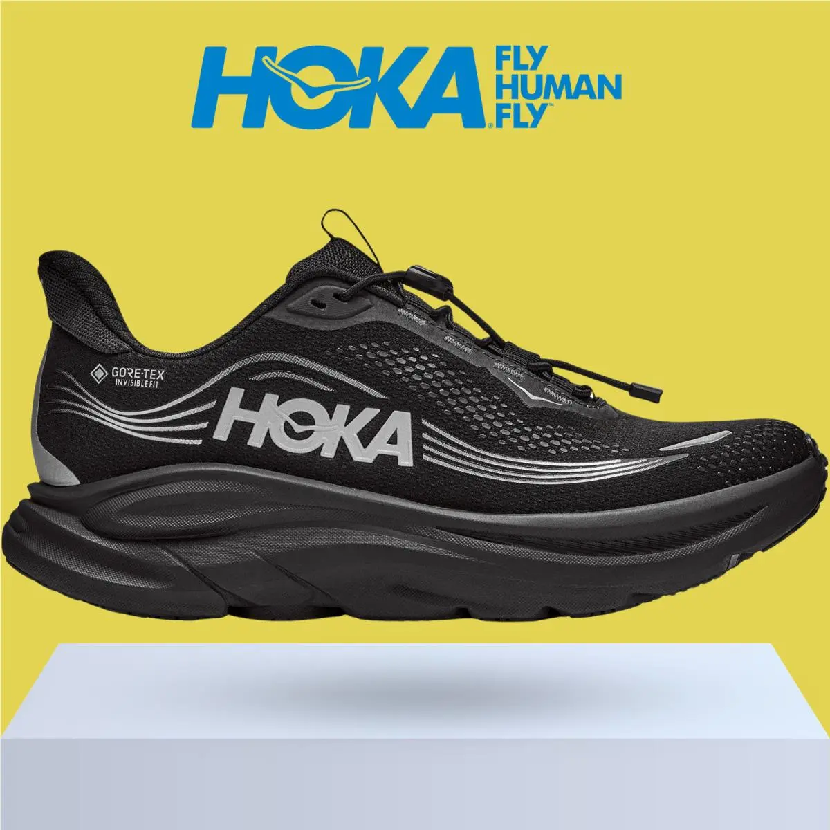 Hoka shoes - Hoka One One Clifton 11 GTX - Black/Black 4