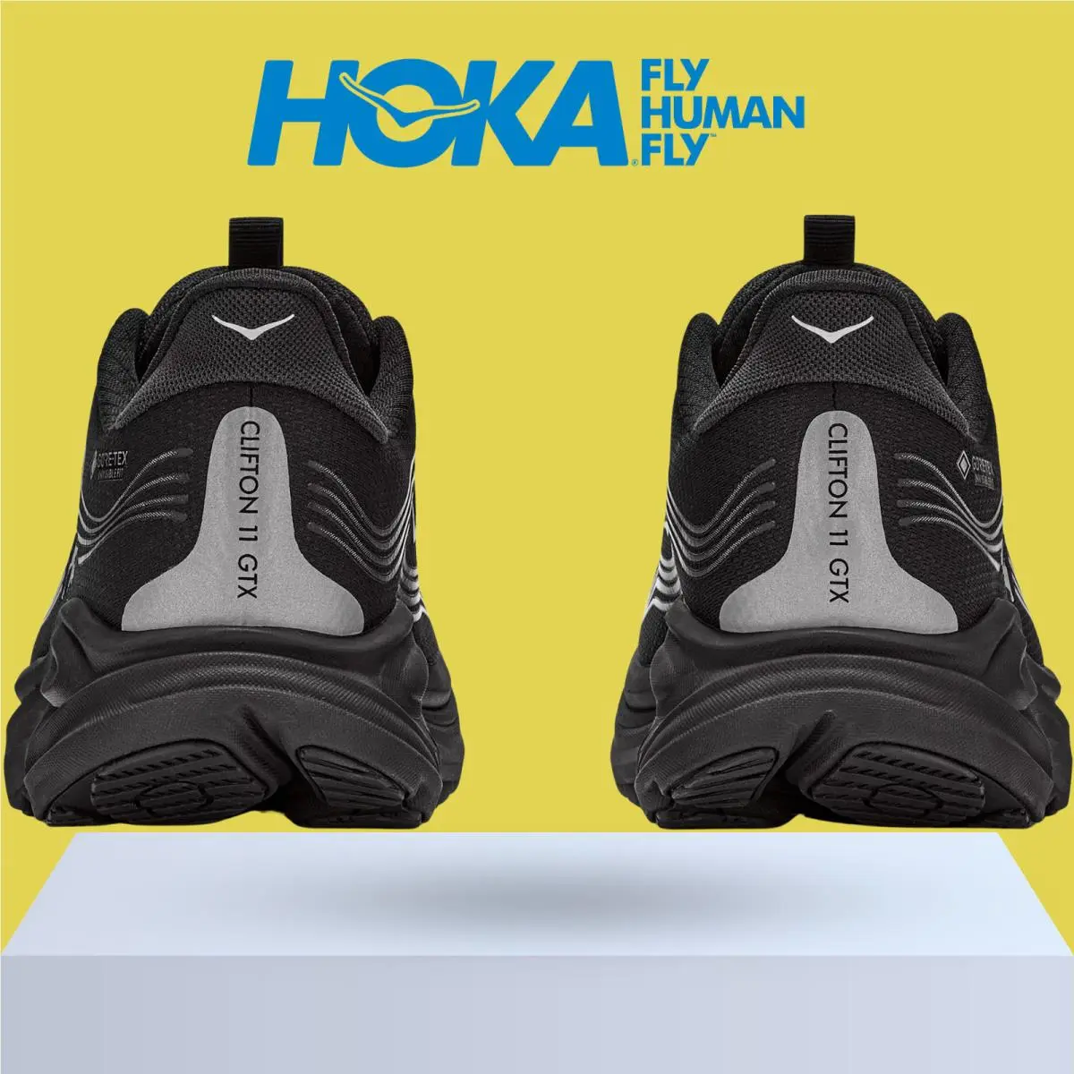 Hoka shoes - Hoka One One Clifton 11 GTX - Black/Black 6