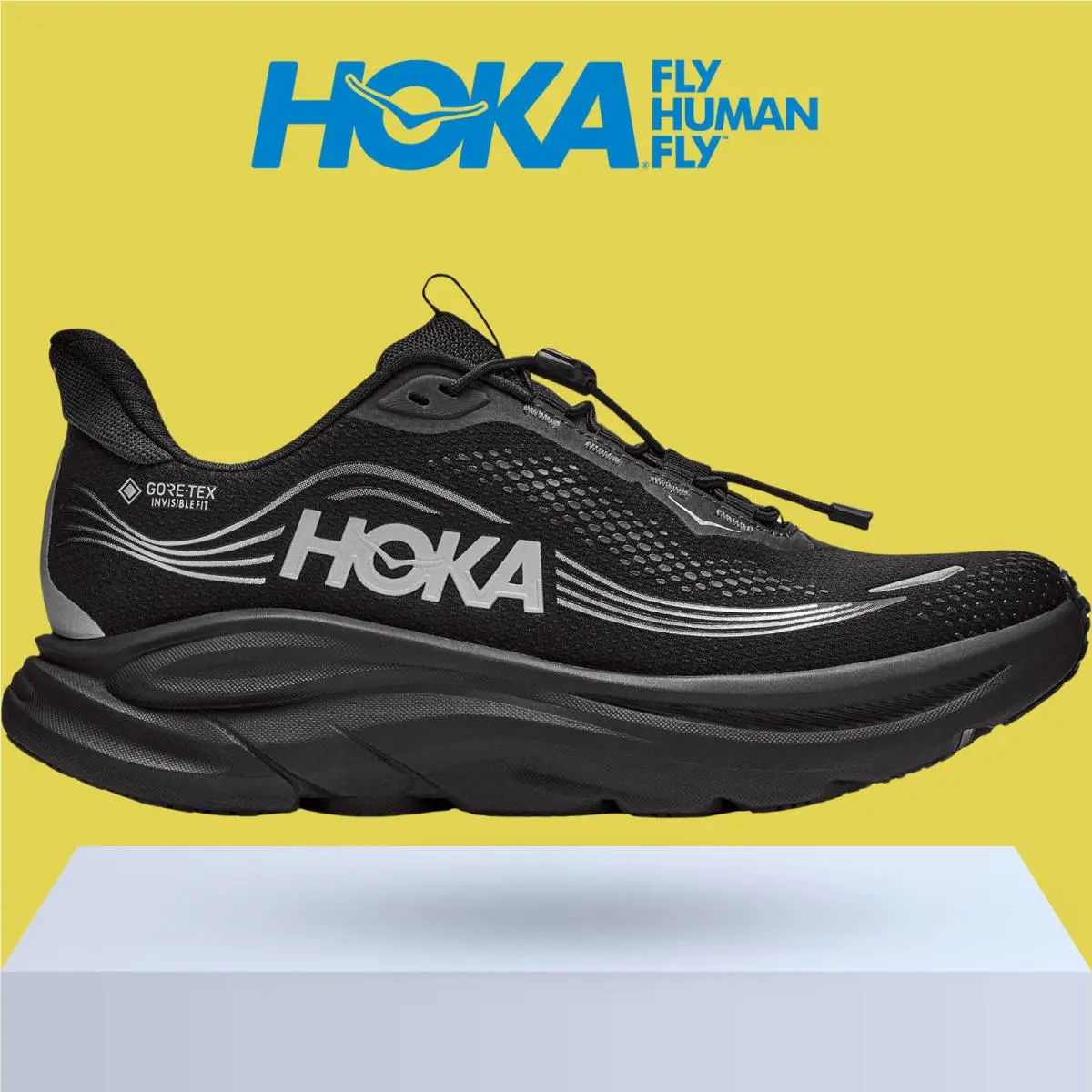 Hoka shoes - Hoka One One Clifton 11 GTX - Black/Black 4