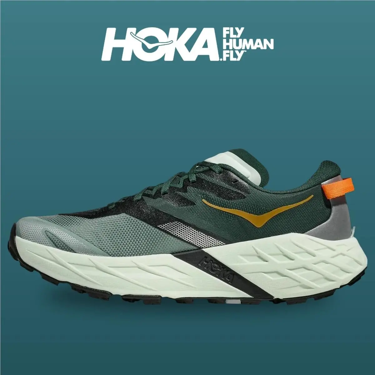 Hoka shoes - Speedgoat 7 - Speedgoat - 1171928-BFS - Bay Leaf/Sea Glass 9