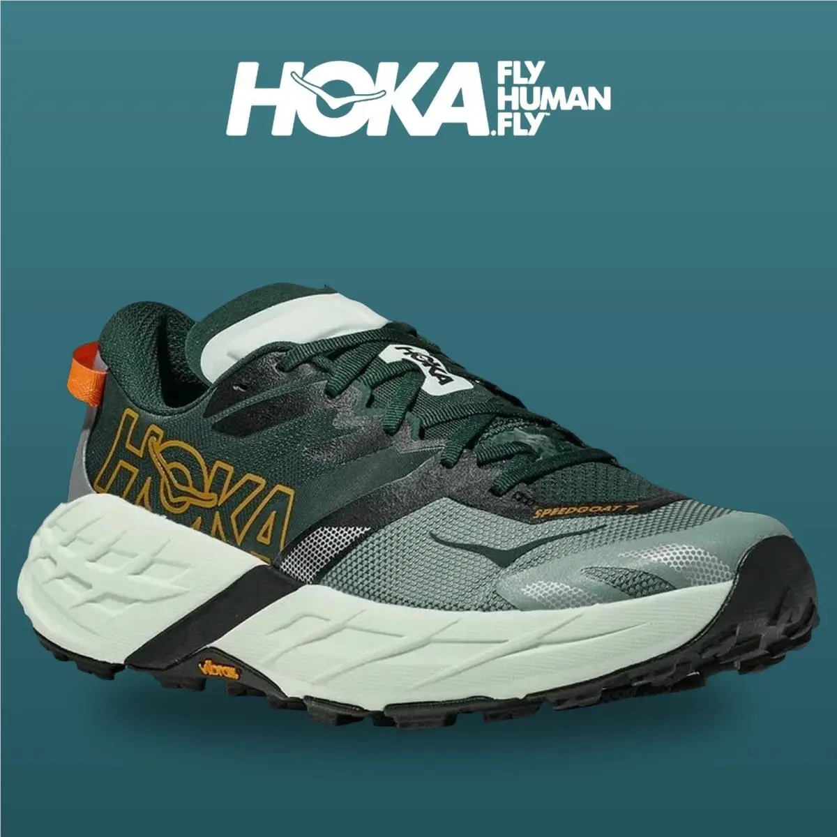Hoka shoes - Speedgoat 7 - Speedgoat - 1171928-BFS - Bay Leaf/Sea Glass 13