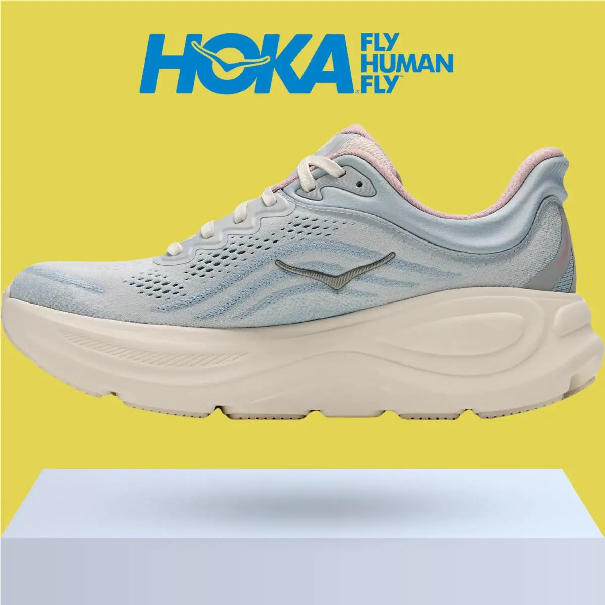 Hoka shoes - Hoka One One Bondi 9 - Alabaster/Mineral Blue 0