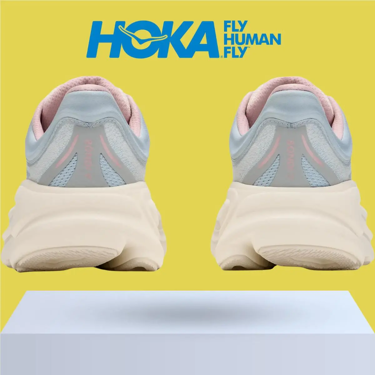 Hoka shoes - Hoka One One Bondi 9 - Alabaster/Mineral Blue 5