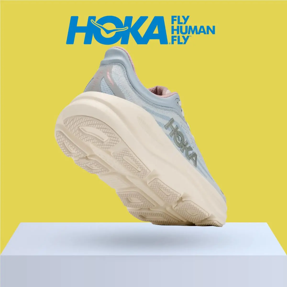 Hoka shoes - Hoka One One Bondi 9 - Alabaster/Mineral Blue 6