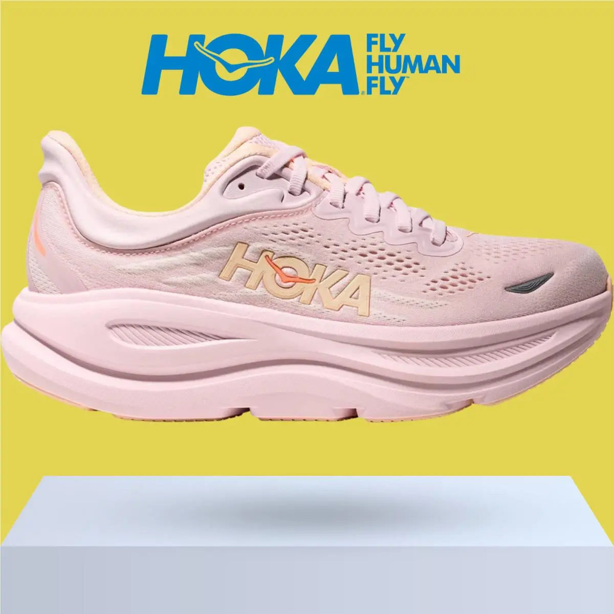 Hoka shoes - Hoka One One Bondi 9 - Alabaster/Mineral Blue 12