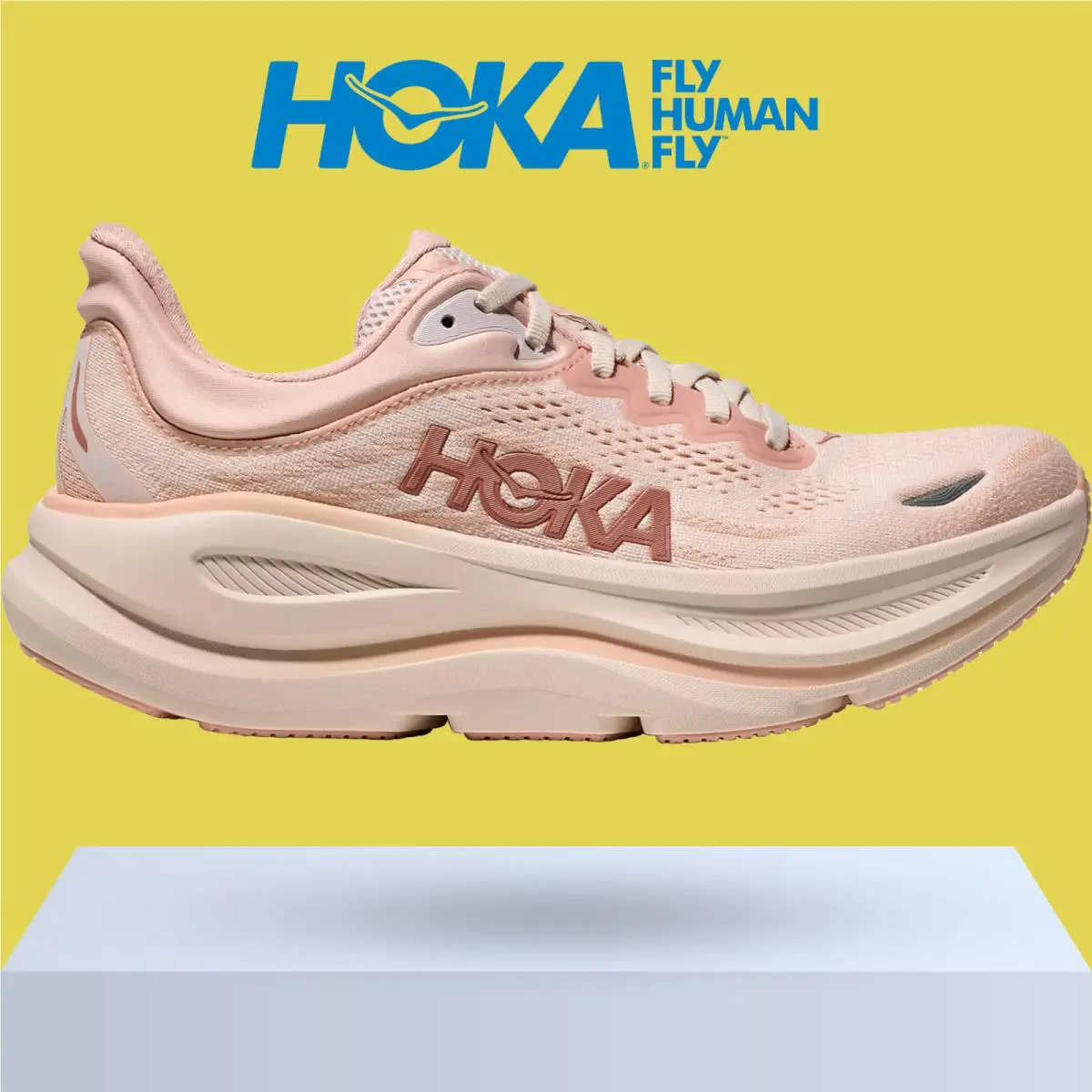 Hoka shoes - Hoka One One Bondi 9 - Alabaster/Mineral Blue 22