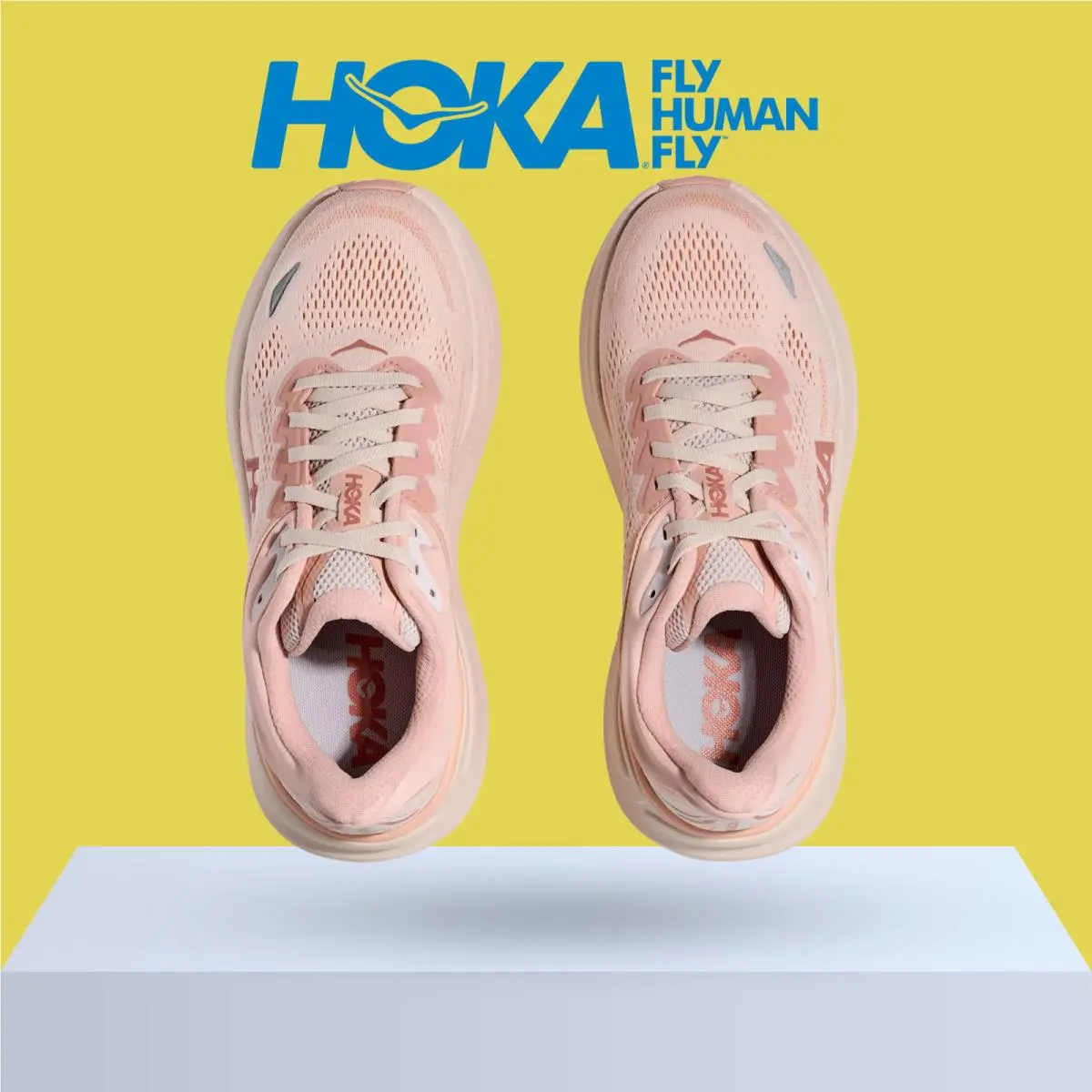 Hoka shoes - Hoka One One Bondi 9 - Alabaster/Mineral Blue 25