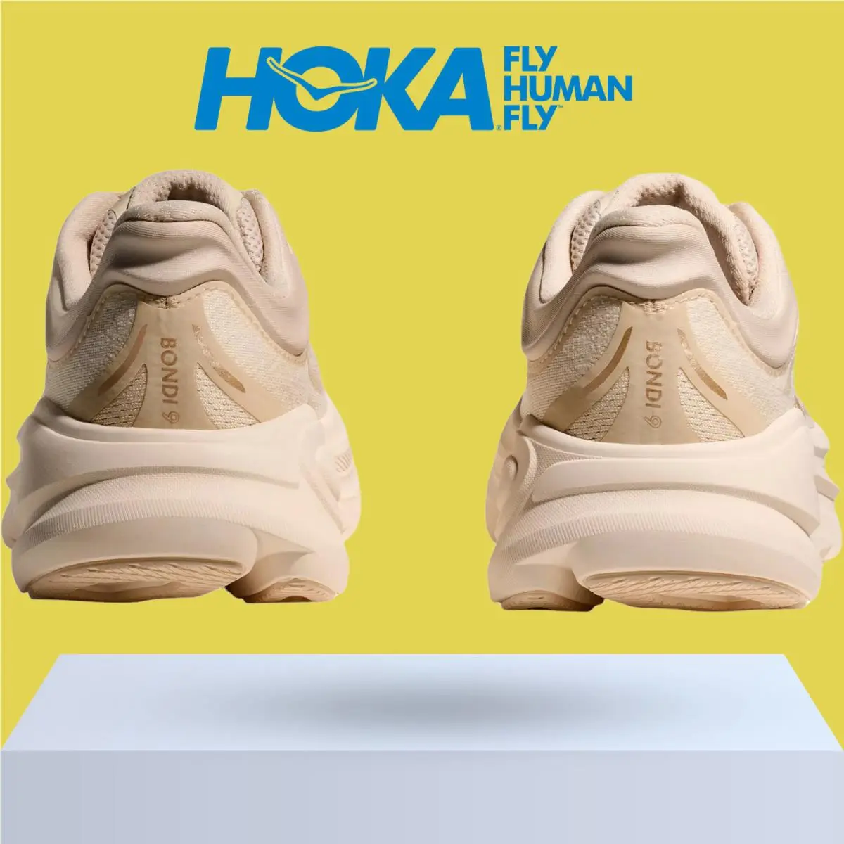 Hoka shoes - Hoka One One Bondi 9 - Alabaster/Mineral Blue 34