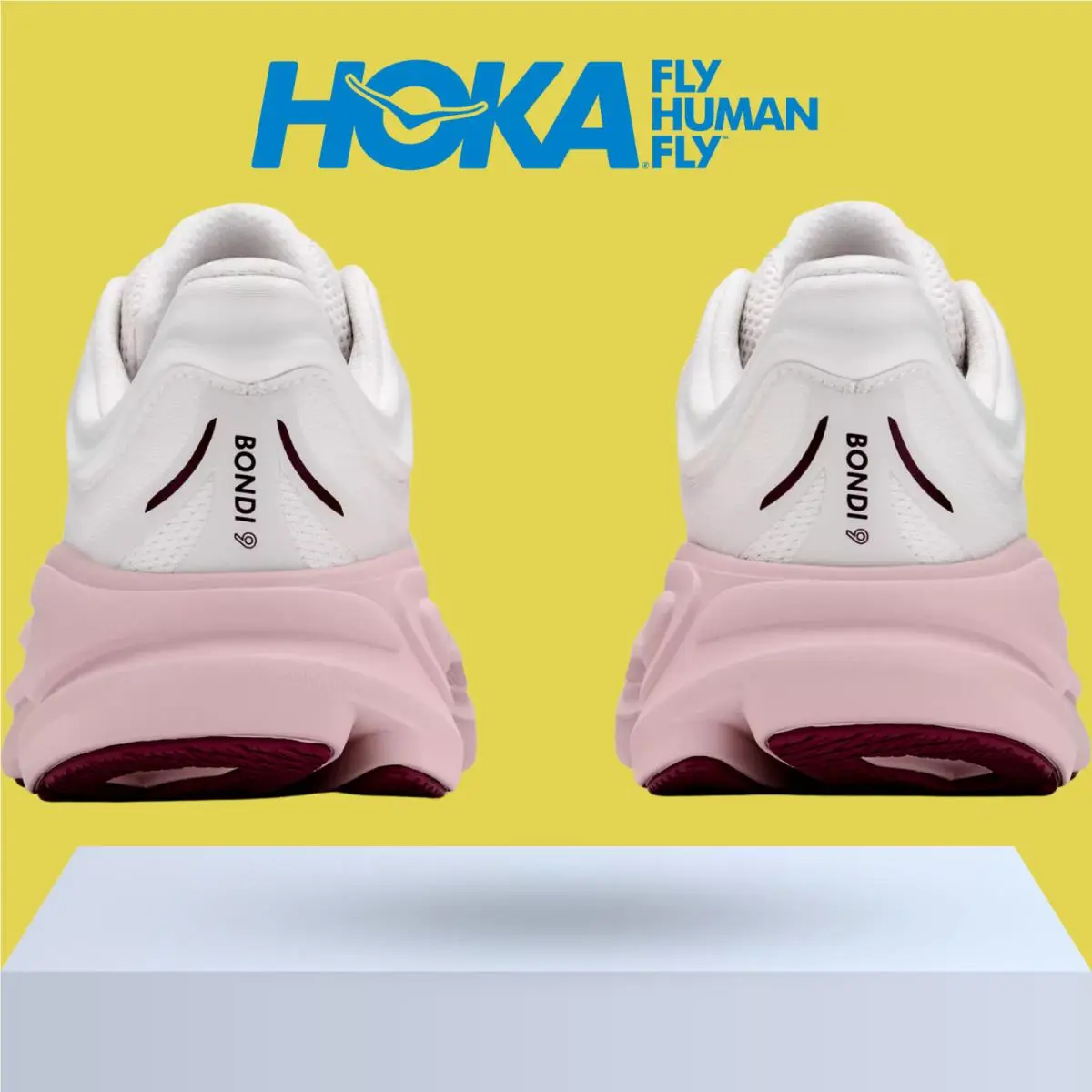 Hoka shoes - Hoka One One Bondi 9 - Alabaster/Mineral Blue 44